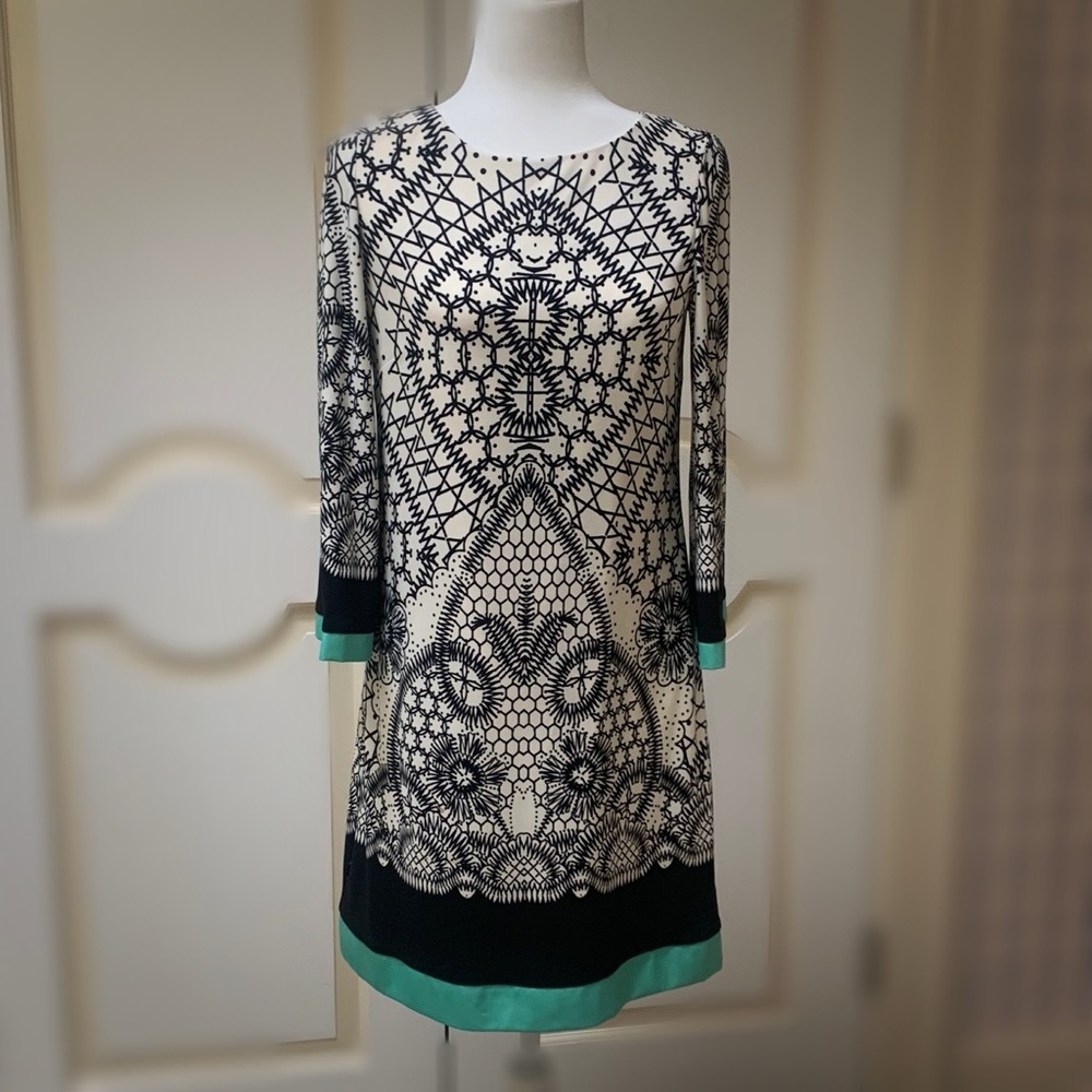 Print Jersey Shift Dress